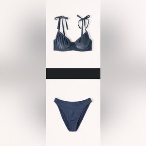 Abercrombie Blue Shimmer Bikini